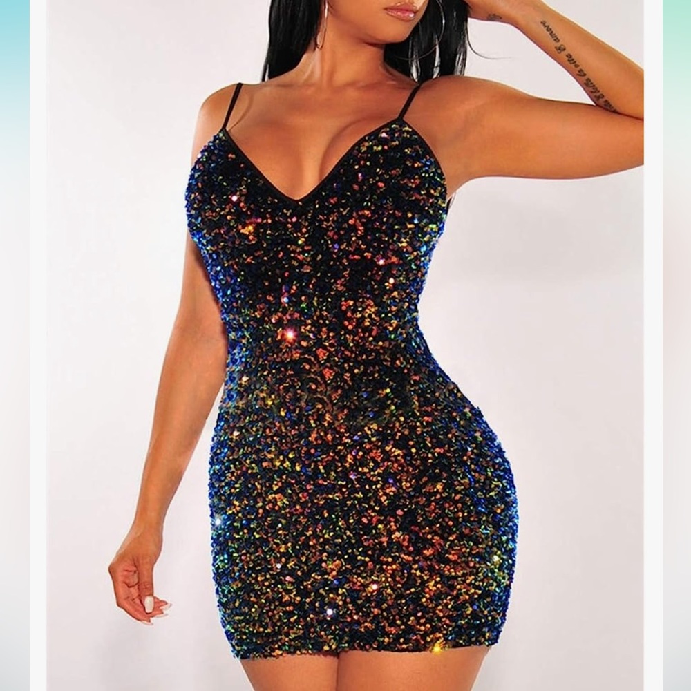 Sequin Bodycon Mini Dress